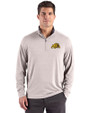 Bowie State Bulldogs Cutter & Buck Forge Recycled Four-Way Stretch Mens Quarter Zip Pullover Polished Heather Front