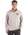 Tennessee Tech Golden Eagles Cutter & Buck Forge Recycled Four-Way Stretch Mens Quarter Zip Pullover Polished Heather Front