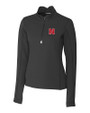 Nebraska Cornhuskers Cutter & Buck Traverse Stretch Eco Quarter Zip Womens Pullover BL_MANN_HG 