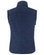 Navy Midshipmen Cutter & Buck Hunts Point Recycled Fleece Womens Hybrid Full Zip Vest Navy Blue Mannequin Back