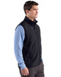 Lamar Cardinals Cutter & Buck Hunts Point Recycled Fleece Mens Hybrid Full Zip Vest Black Side