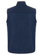 Navy Midshipmen Cutter & Buck Hunts Point Recycled Fleece Mens Hybrid Full Zip Vest Navy Blue Mannequin Back