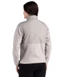 Virginia Tech Hokies Cutter & Buck Hunts Point Recycled Fleece Womens Hybrid Full Zip Jacket Polished Medium Gray Back