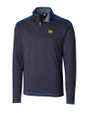 Michigan Wolverines Cutter & Buck Evergreen Reversible Overknit Liberty Navy Mannequin