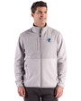 Seton Hall Pirates Cutter & Buck Hunts Point Recycled Fleece Mens Hybrid Full Zip Jacket
 Polished Medium Gray Front