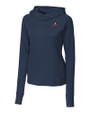 Illinois Fighting Illini Cutter & Buck Womens Traverse Sweatshirt Hoodie Liberty Navy Mannequin