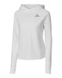 Illinois Fighting Illini Cutter & Buck Womens Traverse Sweatshirt Hoodie White Mannequin