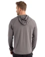 Wichita State Shockers Cutter & Buck Prospect Recycled Featherlight Stretch Mens Big & Tall Hooded Pullover Elemental Grey Back