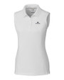 Notre Dame Fighting Irish Cutter & Buck Womens Advantage Polo Sleeveless White Mannequin