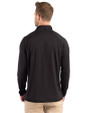 North Dakota Cutter & Buck Prospect Recycled Featherlight Stretch Mens Big & Tall Quarter Zip Black Back