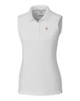 Virginia Cavaliers Cutter & Buck Womens Advantage Polo Sleeveless White Mannequin