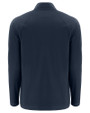 Navy Midshipmen Cutter & Buck Prospect Recycled Featherlight Stretch Mens Big & Tall Quarter Zip Navy Blue Mannequin Back
