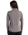Minnesota Golden Gophers Cutter & Buck Prospect Recycled Featherlight Stretch Womens Quarter Zip Elemental Grey Back