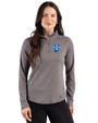 Indiana State Sycamores Cutter & Buck Prospect Recycled Featherlight Stretch Womens Quarter Zip Elemental Grey Front