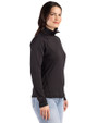 Oklahoma Sooners  Cutter & Buck Prospect Recycled Featherlight Stretch Womens Quarter Zip Black Side