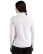 VCU Rams Cutter & Buck Prospect Recycled Featherlight Stretch Womens Quarter Zip White Back
