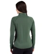 South Florida Bulls Cutter & Buck Prospect Recycled Featherlight Stretch Womens Quarter Zip Hunter Green Back