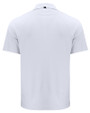 Navy Midshipmen Cutter & Buck Prospect Recycled Featherlight Stretch Mens Sport Polo White Mannequin Back