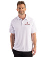 Santa Clara Broncos Cutter & Buck Prospect Recycled Featherlight Stretch Mens Sport Polo White Front