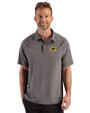 Grambling Tigers Cutter & Buck Prospect Recycled Featherlight Stretch Mens Sport Polo Elemental Grey Front