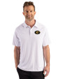 Grambling Tigers Cutter & Buck Prospect Recycled Featherlight Stretch Mens Sport Polo White Front