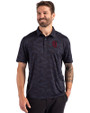 St Johns Red Storm Cutter & Buck Coastline Recycled Double Peached Camo Print Mens Polo Navy Blue Front