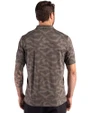 Missouri Tigers Cutter & Buck Coastline Recycled Double Peached Camo Print Mens Polo Elemental Grey Back