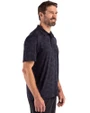 Marquette Golden Eagles Cutter & Buck Coastline Recycled Double Peached Camo Print Mens Polo Navy Blue Side