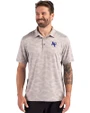 Air Force Falcons Cutter & Buck Coastline Recycled Double Peached Camo Print Mens Polo CONCRETE Front