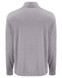 Navy Midshipmen Cutter & Buck Forge Recycled Four-Way Stretch Mens Big & Tall Quarter Zip Pullover Polished Heather Mannequin Back
