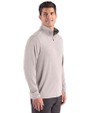 Jacksonville State Gamecocks Cutter & Buck Forge Recycled Four-Way Stretch Mens Big & Tall Quarter Zip Pullover Polished Heather Side