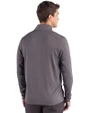Bethune-Cookman Wildcats Cutter & Buck Forge Recycled Four-Way Stretch Mens Big & Tall Quarter Zip Pullover Dark Black Heather Back