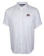 Mississippi State Bulldogs Cutter & Buck Windward Twill Mens Short Sleeve Shirt White Mannequin
