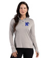 Memphis Tigers Cutter & Buck Forge Recycled Four-Way Stretch Womens Quarter Zip Pullover Polished Heather Front