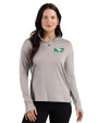 North Dakota Cutter & Buck Forge Recycled Four-Way Stretch Womens Quarter Zip Pullover Polished Heather Front