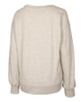 Purdue Boilermakers Cutter & Buck Saturday Cotton Blend Womens Crew Neck Sweatshirt Stone Heather Mannequin Back