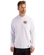 Bethune-Cookman Wildcats Cutter & Buck Prospect Recycled Featherlight Stretch Mens Hooded Pullover White Front