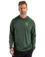 Southeastern Louisiana Lions Cutter & Buck Prospect Recycled Featherlight Stretch Mens Hooded Pullover Hunter Green Front