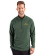 Notre Dame Fighting Irish Cutter & Buck Prospect Recycled Featherlight Stretch Mens Quarter Zip Hunter Green Front