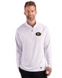 Grambling Tigers Cutter & Buck Prospect Recycled Featherlight Stretch Mens Quarter Zip White Front