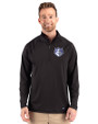 Saint Louis Billikens Cutter & Buck Prospect Recycled Featherlight Stretch Mens Quarter Zip Black Front