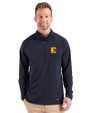 ETSU Buccaneers Cutter & Buck Prospect Recycled Featherlight Stretch Mens Quarter Zip Navy Blue Front