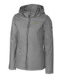 Purdue Boilermakers Cutter & Buck Womens Panoramic Packable Jacket Black Mannequin