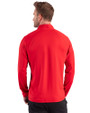 Clark Atlanta Panthers Cutter & Buck Prospect Recycled Featherlight Stretch Mens Quarter Zip Red Back
