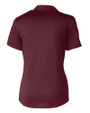 Texas A&M Aggies Cutter & Buck Prospect Eco Textured Stretch Recycled Womens Short Sleeve Polo Bordeaux Mannequin Back
