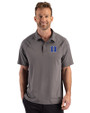 Duke Blue Devils Cutter & Buck Prospect Recycled Featherlight Stretch Mens Big & Tall Sport Polo Elemental Grey Front