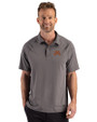 Minnesota Golden Gophers Cutter & Buck Prospect Recycled Featherlight Stretch Mens Big & Tall Sport Polo Elemental Grey Front