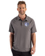 Saint Louis Billikens Cutter & Buck Prospect Recycled Featherlight Stretch Mens Big & Tall Sport Polo Elemental Grey Front