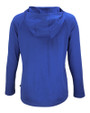 Florida Gulf Coast Eagles - Cutter & Buck Coastline Recycled Double Peached Womens Hooded Pullover Tour Blue Mannequin Back