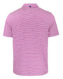 Los Angeles Chargers Mono Cutter & Buck Forge Recycled Double Stripe Four-Way Stretch Mens Polo Gelato/White Mannequin Back